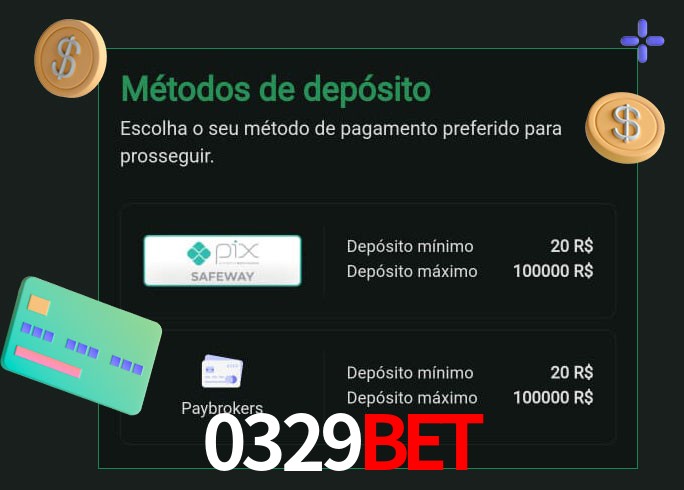 O cassino 0329bet oferece uma grande variedade de métodos de pagamento